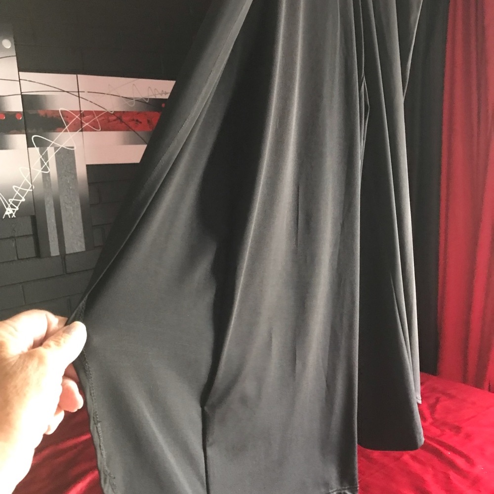 Euc Unique Pants W/Draping Overlay On Front - image 3